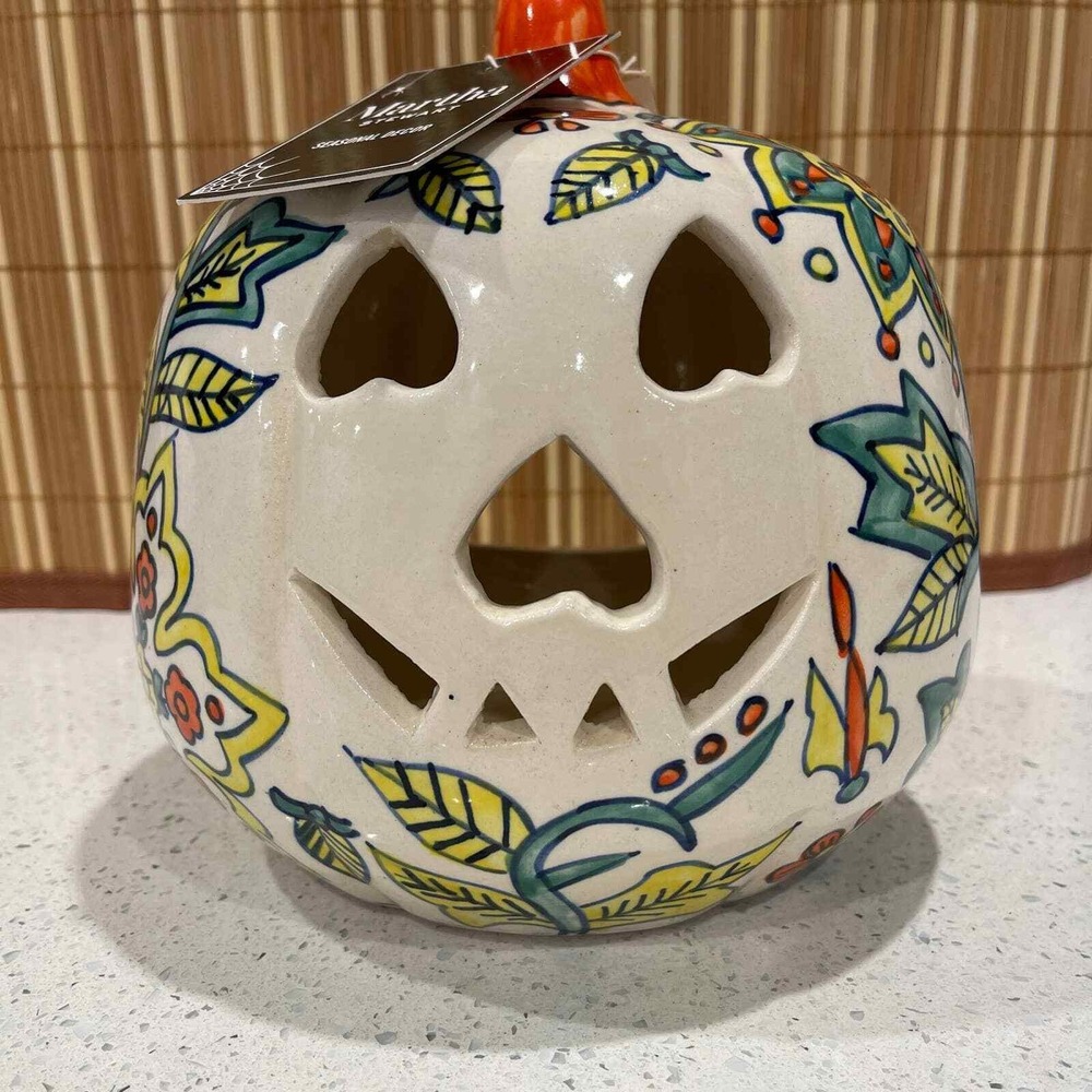 Martha Stewart Jack O Lantern Candle Holder Tea Light‎